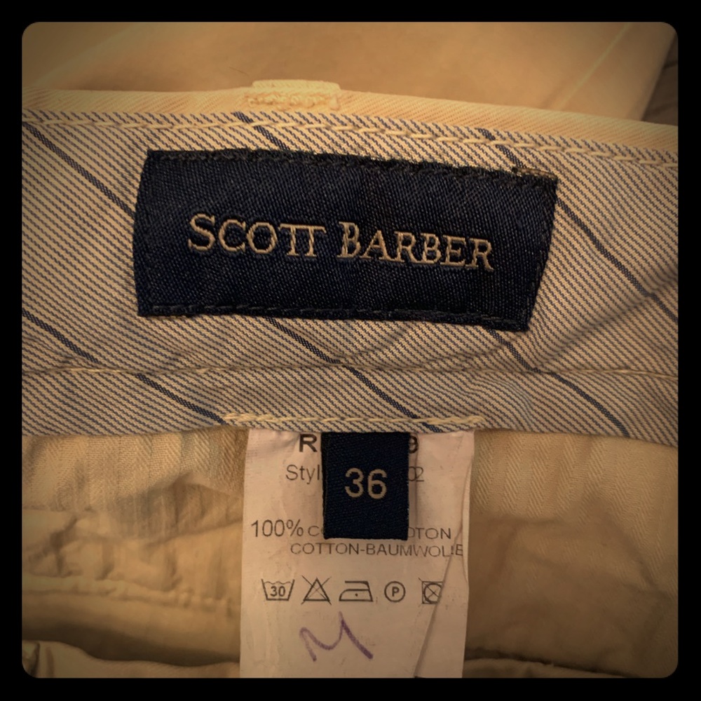Scott Barber flatfront men’s dress chinos